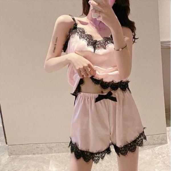 キャミソール ショートパンツ 上下セット セット ルームウェア 下着 インナーウエア 部屋着 オシャ...