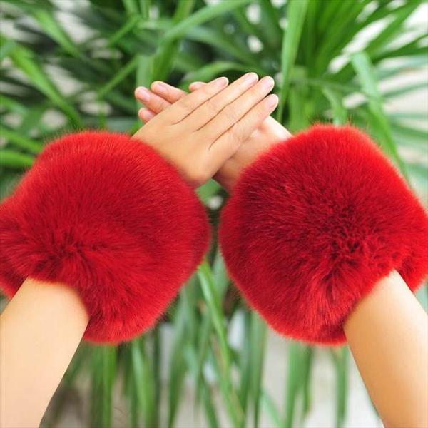 レディース 秋冬トレンド トレンディ 暖かい 袖口マフラー フェイクファー ファー 秋冬ファッション...