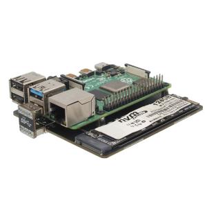 Geekworm ラズベリーパイ4B X876 NVMe M.2 SATA SSD ストレージ拡張ボード、Raspberry Pi 4B の