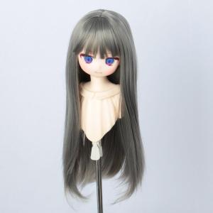 Linfairy 8~9inch 1/3 人形用 ロング ウィッグ ストレートのロングヘア (Dark Silver)｜violette-shop