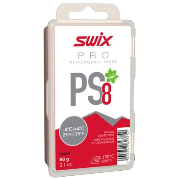 SWIX スウィックス PS8 レッド PS08-6 レーシングワックス 基礎 60g -4~+4C...