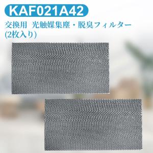 KAF021A42 エアコン フィルター 光触媒集塵・脱臭フィルタ (枠なし) ダイキン kaf021a42 エアコン用交換フィルター 99a0484「互換品/2枚入り」