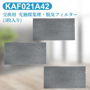 KAF021A42 エアコン フィルター 光触媒集塵・脱臭フィルタ (枠なし) ダイキン kaf021a42 エアコン用交換フィルター 99a0484「互換品/３枚入り」