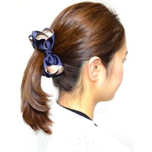 【専用すべり止め付き】 バナナクリップ リボン...の詳細画像4