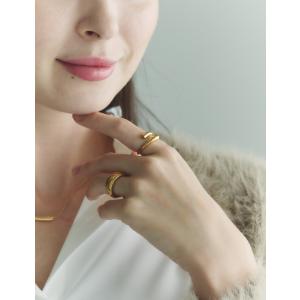 リング 指輪 金属アレルギー対応 18K コー...の詳細画像1