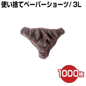 ペーパーショーツ 1000P ダークブラウンー3L トランクス 紙トランクス 紙パンツ 紙ショーツ 紙パンツ ペーパーショーツ 使い捨てショーツ ショーツ｜virginbeautyshop