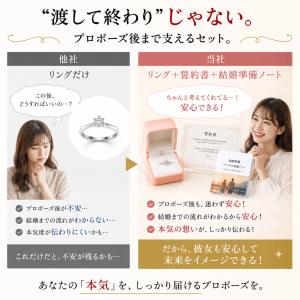 プロポーズリング 婚約指輪 サプライズ 彼女が...の詳細画像3