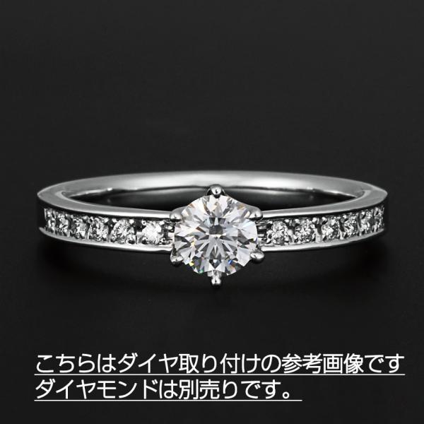 エンゲージ プラチナ リング 空枠 ブライダル プロポーズ 結婚 婚約 指輪 記念日 結婚記念 誕生...