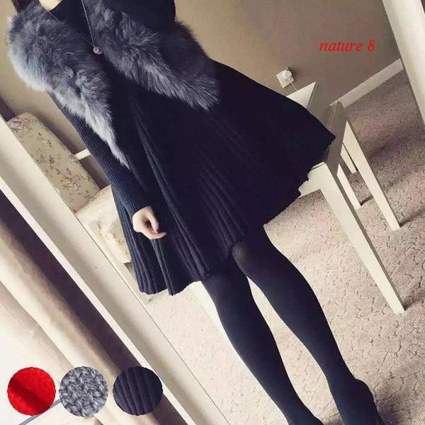 ワンピース チュニック レディース プリーツ Aライン ニット 40代 50代 体型カバー s104...