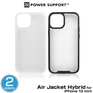 iPhone 13 mini Air Jacket Hybrid for アイフォン13 ミニ エアージャケット ハイブリッド ワイヤレス充電対応 パワーサポート ポリカーボネート TPU 衝撃吸収｜visavis