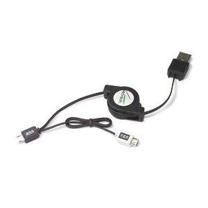 リトラクタブルケーブル・デュアル(Micro-USB Bタイプ)