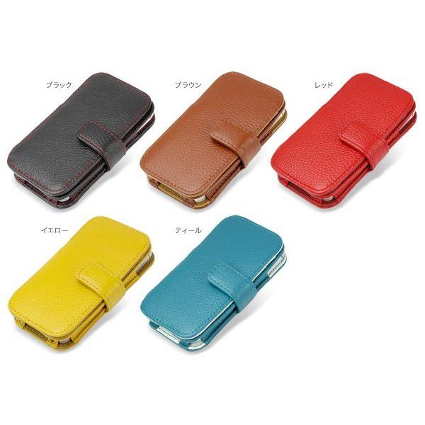 スマホケース PDAIR レザーケース for iPhone 4S/4 横開きタイプ(ボタンタイプ)...