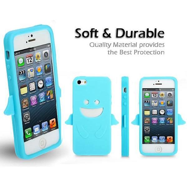スマホケース シリコンケース for iPhone SE / 5s / 5(エンジェル)