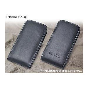 スマホケース PDAIR レザーケース for iPhone 5c バーティカルポーチタイプ