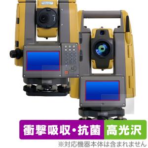 TOPCON トータルステーション GT-1005 GT-1003 GT-1001 GT-505 GT-503 2画面セット 保護 フィルム OverLay Absorber 高光沢 衝撃吸収 抗菌