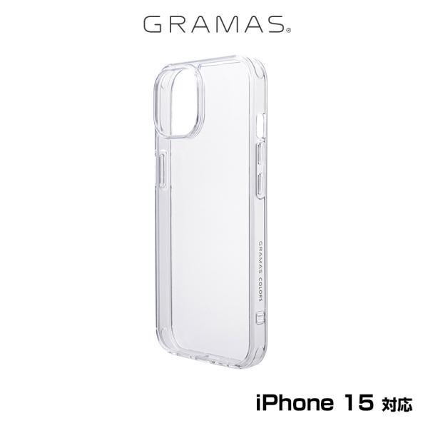 iPhone15 背面カバータイプ シェル型ケース GRAMAS COLORS Glassty ガラ...