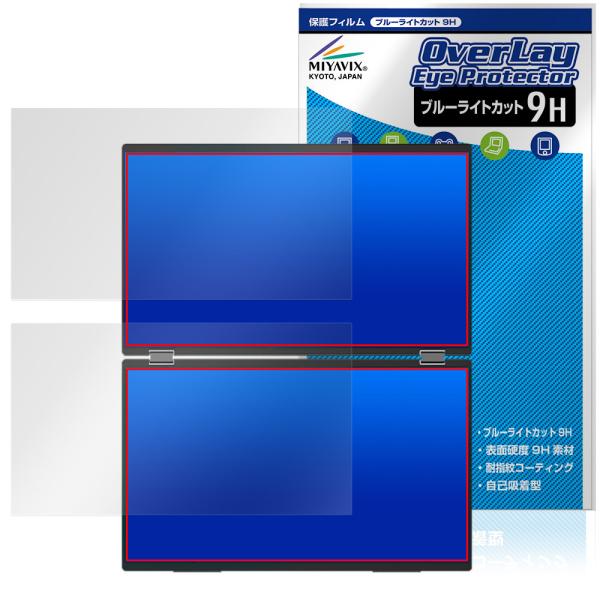 InnoView デュアルモバイルモニター INVPM509-02B 保護フィルム OverLay ...