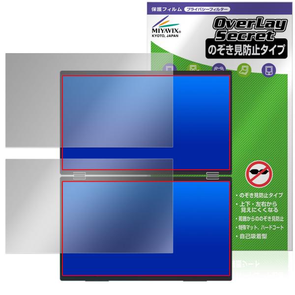 InnoView デュアルモバイルモニター INVPM509-02B 保護フィルム OverLay ...