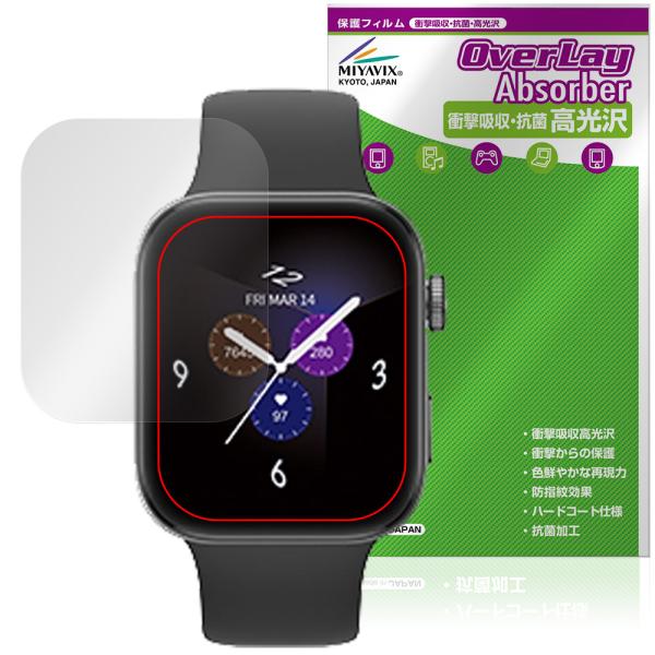 au Smart Watch 保護 フィルム OverLay Absorber 高光沢 for スマ...