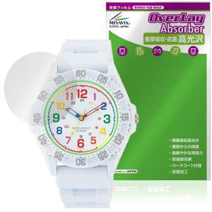CITIZEN Q＆Q スポーツウオッチ VR78 保護フィルム OverLay Absorber 高光沢 for シチズン 腕時計 衝撃吸収 高光沢 ハードコート 抗菌 爆買