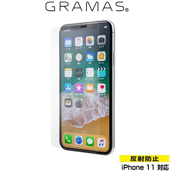 iPhone11 ガラスフィルム GRAMAS Protection Glass Anti-Glar...