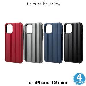 iPhone12 mini 背面ケース GRAMAS COLORS ”Rib-Slide” Hybrid Shell Case for iPhone 12 mini CHCRS-IP10 グラマス 耐衝撃 MILスペック Qi対応ケース｜visavis