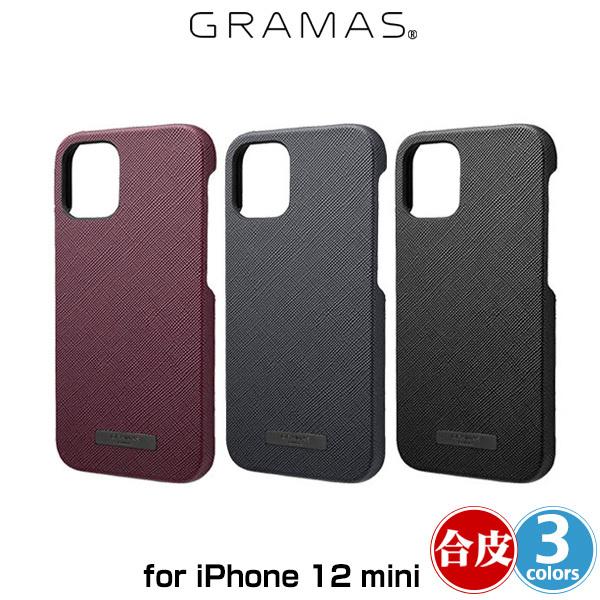 iPhone12 mini 背面型PUレザーケース GRAMAS COLORS ”EURO Pass...
