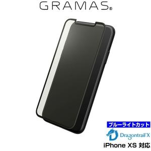 GRAMAS Protection 3D Full Cover Glass Bluelight Cut for iPhone XS 9H 超硬度強化ガラスのフルカバー型保護ガラス｜visavis