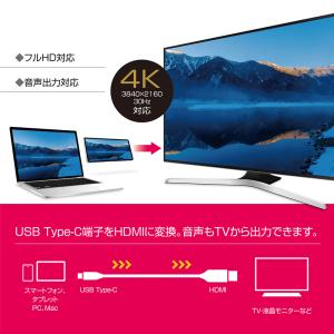 USB Type-C HDMI変換ケーブル(2...の詳細画像1