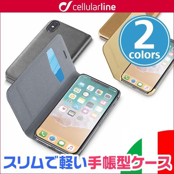 スマホケース iPhone X 用 ケース cellularline Book Essential ...