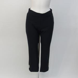 カタログ掲載品！パールビーズ使いハイテンション素材のクロップドパンツ＊GALLERY