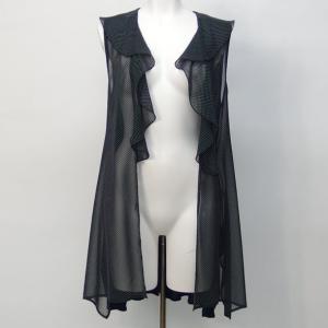 シフォン素材ラッフルフリルがエレガントなジレ＊GALLERY