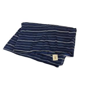 TOPKAPI トプカピ  シルク ストライプ ストール・スカーフ 日本製 ネイビー