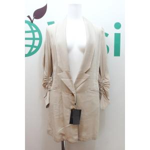 ESTNATION エストネーション  ギャザー ロングジャケット  36 ベージュ