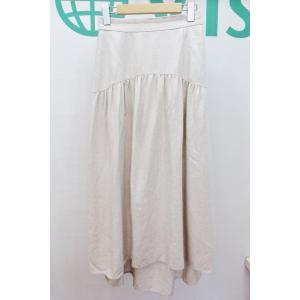 three dots スリードッツ  リネンレーヨン フレアスカート　フィッシュテール  XS LE...
