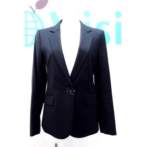 theory セオリー  ストライプ テーラードジャケット  0 黒