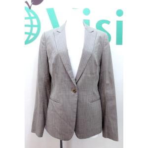 theory luxe セオリーリュクス  ストライプ テーラードジャケット  38 グレージュ系