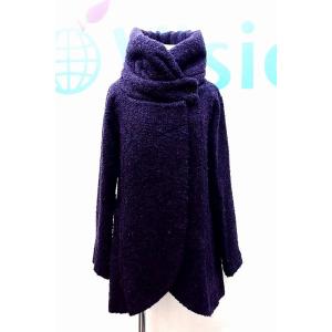 PATRIZIA PEPE パトリツィアペペ  スタンドカラー ウール ブークレーコート  42 パ...