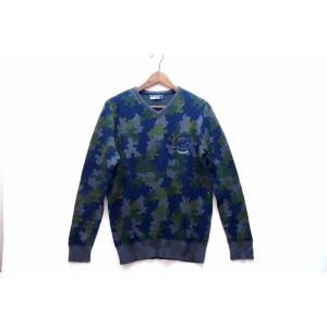 Desigual デシグアル  カモフラ 迷彩柄 Vネック コットン混ニット セーター メンズ  ・...