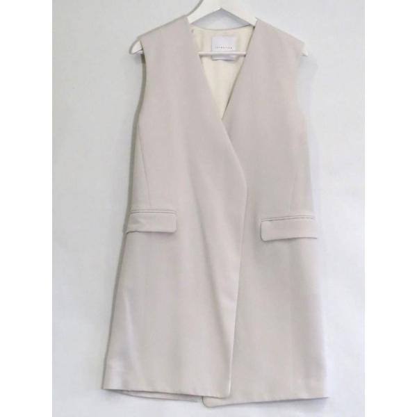 ESTNATION エストネーション  ダブルクロスジレ　※タグ付き  ・36 ホワイト