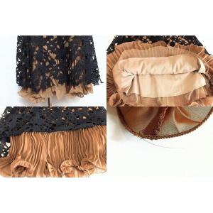 Glass Line グラスライン ノースリーブ レースワンピース 9 ブラック ブラウン Texascashandpawn Com