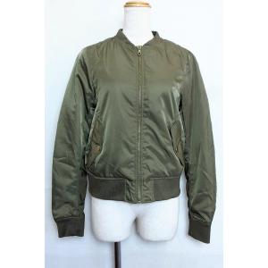 PULL&amp;BEAR　MA-1　光沢  EUR：S カーキ