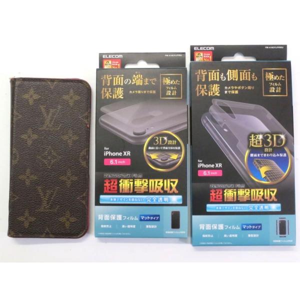 ＜おまけフィルム*2＞ LOUIS VUITTON ルイ・ヴィトン  iPhone XRケース フォ...