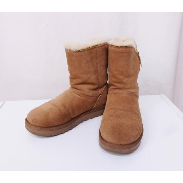 UGG アグ  WFLORENCE フローレンス ムートン ショートブーツ  USA：6 ベージュブ...