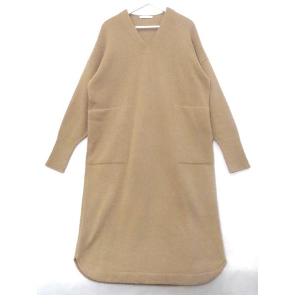 HOUSE OF LOTUS ハウス オブ ロータス  フレンチメリノ　Vネック　ニット　ロングワン...