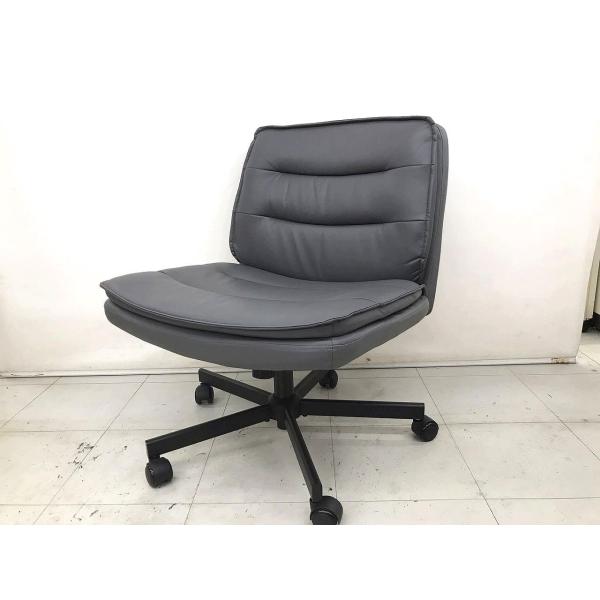 GT RACING デスクチェア アームレス　オフィス　キャスター付き CH310 グレー