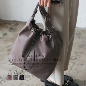 sale ショルダーバッグ レディース 大きめ a4 巾着 通勤 通学 肩掛け 斜め掛け 大容量 マチ広 柔らかい くったり シンプル binb-p1312y Depral/デプラル