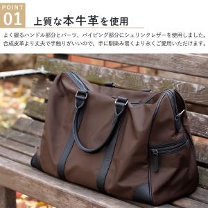 ボストンバッグ メンズ レディース 旅行 軽い...の詳細画像4