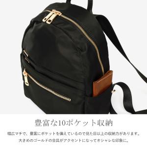 リュック レディース 10ポケット 超軽量ナイ...の詳細画像3