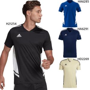 アディダス メンズ コンディボ22 CONDIVO22 ジャージー Tシャツ サッカーウェア フットサルウェア トップス 半袖 Vネック 吸汗速乾 KMF88